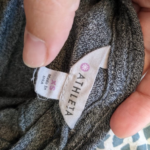 Athleta Dark Gray Layered Tank Top Size XS - Picture 2 of 8